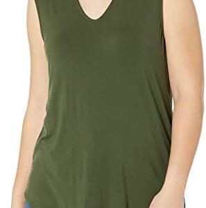 Amazon Essentials Women's Jersey Standard-Fit V-Neck Tank Top (Previously Daily Ritual), Multipacks