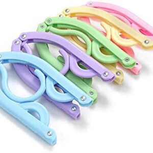 10 Pcs Travel Hangers - Cruise Ship Essentials Portable Folding Clothes Hangers Travel Accessories Foldable Clothes Drying Rack for Travel