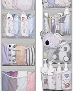 KEETDY Over the Door Organizer Storage for Closet with 5 Pockets Organizer for Bedroom Bathroom, 2 Pack