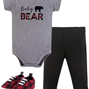 Little Treasure Unisex Baby Cotton Bodysuit, Pant and Shoe Set