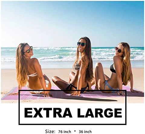 Cotton Turkish Beach Towels Quick Dry Sand Free Oversized Bath Pool Swim Towel Extra Large Xl Big Blanket Adult Travel Essentials Cruise Accessories Must Haves Clearance Vacation Stuff Necessities - Image 4