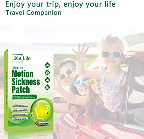 369 Life Motion Sickness Patches for Car and Boat Rides, Ships, Cruise and Airplane & Other Forms of Transport - Travel Essentials, for Adults and Kids (24 Count) - Image 6