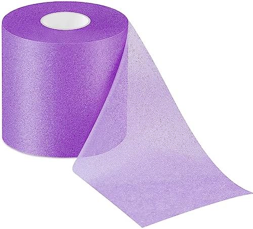 30 Yards Pre-wrap Athletic Tape Foam Underwrap Tape Sports Foam Underwrap Bandage Athletic Foam Tape for Wrists Elbows Knees Ankles Hair, 2.76 Inches (Purple)