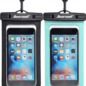 Hiearcool Waterproof Phone Pouch, Waterproof Phone Case for iPhone 15 14 13 12 Pro Max XS Samsung, IPX8 Cellphone Dry Bag Beach Essentials 2Pack-8.3"