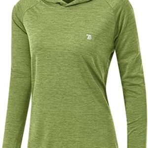 TBMPOY Womens UPF 50+ Sun Protection Hoodie Shirt Long Sleeve Fishing Hiking Outdoor UV Shirt Lightweight