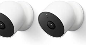Google Nest Cam Outdoor or Indoor, Battery - 2nd Generation - 2 Count (Pack of 1)