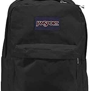 JanSport SuperBreak One Backpacks, Black - Durable, Lightweight Bookbag with 1 Main Compartment, Front Utility Pocket with Built-in Organizer - Premium Backpack