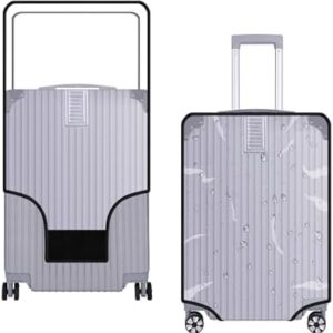 Kinglighten 26 Inch Luggage Cover Protector Bag PVC Clear Plastic Suitcase Cover Protectors Travel Luggage Sleeve Protector