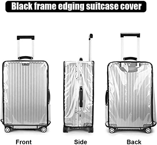 T Tersely Clear PVC Suitcase Cover Protectors 20/24/26/28/30 Inch Suitcase Baggage Covers - Waterproof Dustproof and Anti-Scratch 20-30 Inch Luggage Cover (20inch) - Image 7