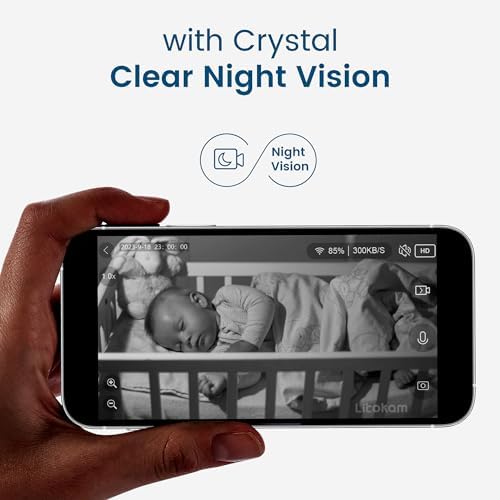 Indoor Camera, litokam Cameras for Home Security with Night Vision, Pet Camera with Phone App, 2K Indoor Security Camera, Motion Detection, 2-Way Audio, WiFi Camera Home Camera Compatible with Alexa - Image 7