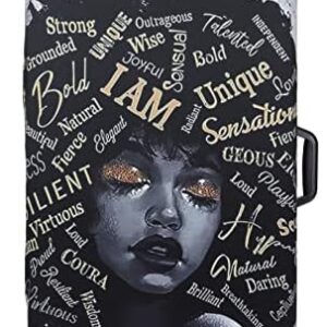 KYKU African American Luggage Cover Spandex Suitcase Protector Fits 19-21 Inch