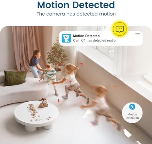 Indoor Camera, litokam Cameras for Home Security with Night Vision, Pet Camera with Phone App, 2K Indoor Security Camera, Motion Detection, 2-Way Audio, WiFi Camera Home Camera Compatible with Alexa - Image 3