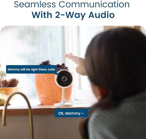 Indoor Camera, litokam Cameras for Home Security with Night Vision, Pet Camera with Phone App, 2K Indoor Security Camera, Motion Detection, 2-Way Audio, WiFi Camera Home Camera Compatible with Alexa - Image 2