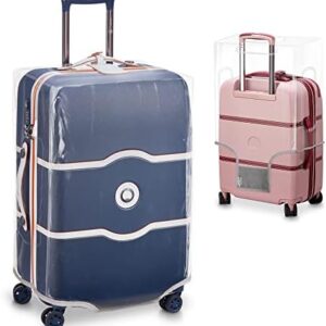 Luggage Covers for Suitcase TSA Approved | Handle Openings on L&R | Premium Clear Suitcase Covers for Luggage TSA Approved | Luggage Protector Suitcase Cover | Size 28in |Clear Luggage Cover Protector