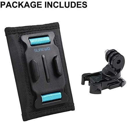 SKEZN Backpack Shoulder Strap Mount Camera with Adjustable Shoulder Pad and 360 Degree Rotating Base Compatible with GoPro Hero 12 Black, Hero 11/9/8, DJI Action 4/3 and More (4.3 * 2.8 * 2.2 in) - Image 7