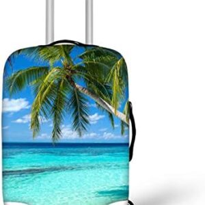 Cozeyat Luggage Cover Dust Proof Suitcase Cover Elastic Luggage Protector Spandex Fits 18-28 Inch for Travel Summer Beach Holiday