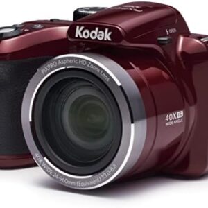 Kodak AZ401RD Point & Shoot Digital Camera with 3" LCD, Red