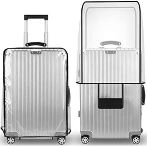 T Tersely Clear PVC Suitcase Cover Protectors 20/24/26/28/30 Inch Suitcase Baggage Covers - Waterproof Dustproof and Anti-Scratch 20-30 Inch Luggage Cover (20inch)