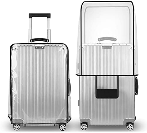 T Tersely Clear PVC Suitcase Cover Protectors 20/24/26/28/30 Inch Suitcase Baggage Covers - Waterproof Dustproof and Anti-Scratch 20-30 Inch Luggage Cover (20inch)