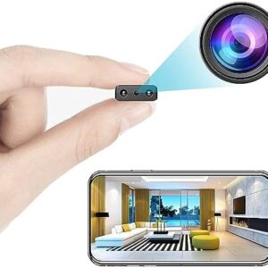 Small Wireless WiFi Camera Hidden Spy Security Cameras,Mini Nanny Cam Smart Home, Pet Dog Baby Camera Indoor Outdoor 1080P Remote Portable, Phone APP Room Camera