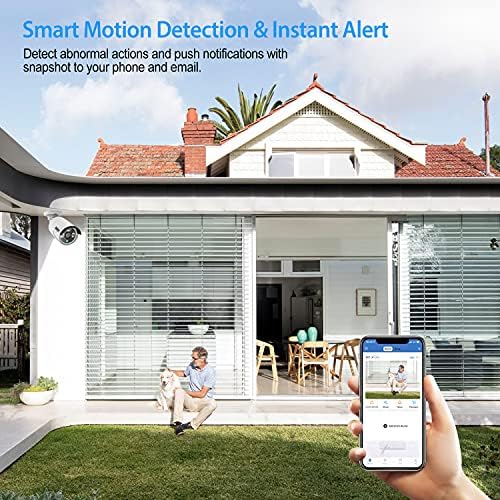 JouSecu 8CH Home Security Camera System Outdoor Indoor, 2MP HD 5-in-1 Surveillance DVR Recorder and (4) Wired 1080P CCTV Bullet Dome Cameras with Night Vision, Email Alert, 1TB Hard Drive - Image 2