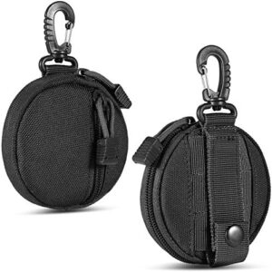 Small Molle Pouch Accessories, Upgraded EDC Pouches Military Gear, Tactical Bag Case as Coin Purse Keychain, Case Wallet, Wireless Headset Pack.