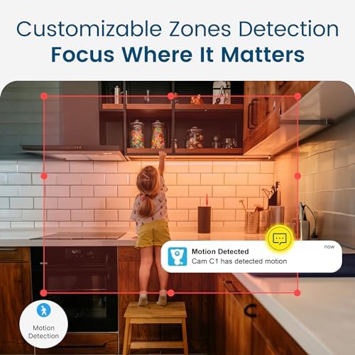 Indoor Camera, litokam Cameras for Home Security with Night Vision, Pet Camera with Phone App, 2K Indoor Security Camera, Motion Detection, 2-Way Audio, WiFi Camera Home Camera Compatible with Alexa - Image 5